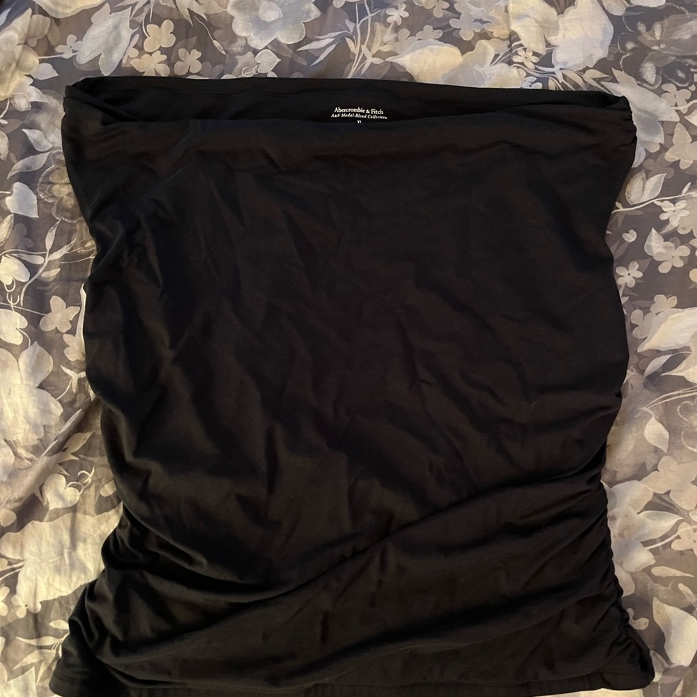 Abercrombie & Fitch Black Off-the-Shoulder Modal-Blend Top